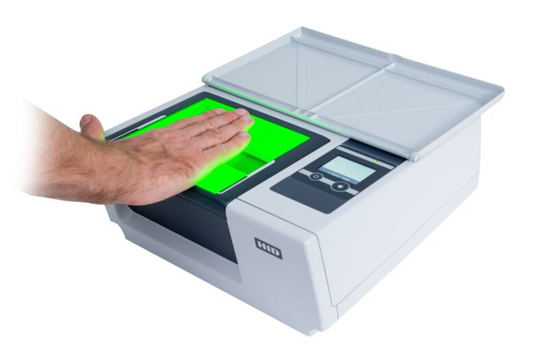 Escáner de diez huellas dactilares y de huellas palmares HID® Crossmatch L Scan™