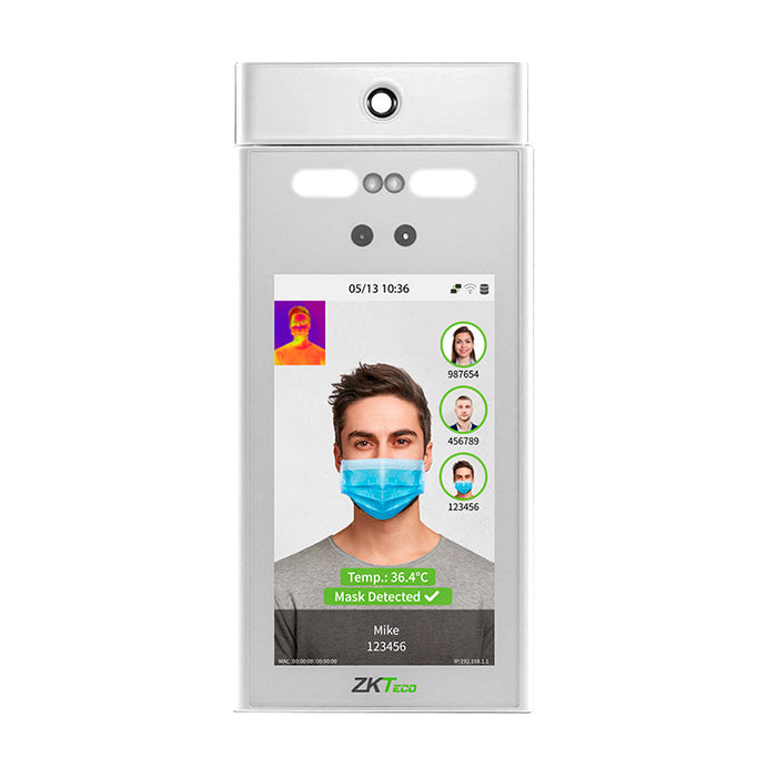 Terminal de reconocimiento facial e imagen térmica con detección de máscara RevFace 10 [TI]