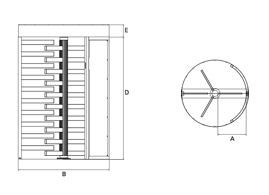 Torniquetes giratorios Turnlock 200 EL