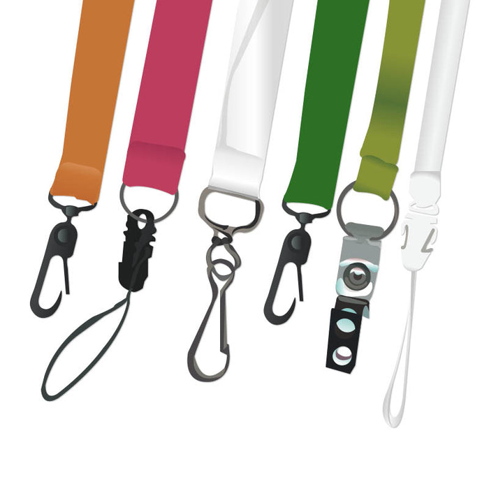 Cintas colgantes y cordones para credenciales